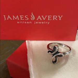 Eternal Ribbon cross ring James Avery